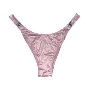 Victoria's Secret Scattered Shine Strap Brazilian Panty Angel Pink Size XL
